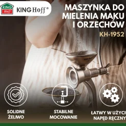 MASZYNKA MŁYNEK DO MIELENIA MAKU ORZECHÓW KINGHOFF KH-1952