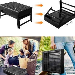 MINI GRILL WĘGLOWY TURYSTYCZNY PRZENOŚNY WALIZKA