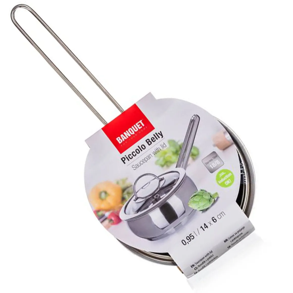 MINI RONDELEK 14cm Z POKRYWĄ BANQUET PICCOLO BELLY 950ml