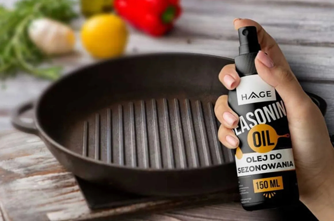 OLEJ 150ml DO KONSERWACJI SEZONOWANIA NACZYĆ ŻELIWNYCH