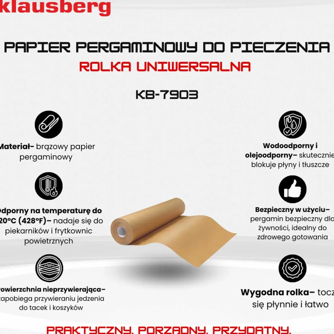 PAPIER PERGAMIN DO PIECZENIA 20m KLAUSBERG KB-7903