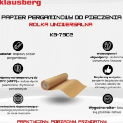 PAPIER PERGAMIN DO PIECZENIA 10m KLAUSBERG KB-7902