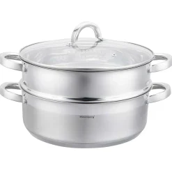 PŁASKI GARNEK NA PARĘ KLAUSBERG 3 ELEM. 28cm KB-9074