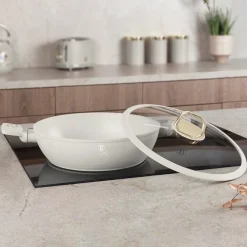 PŁASKI GARNEK TYTANOWY Z POKRYWĄ 30cm BERLINGER HAUS BH-8069 SAHARA