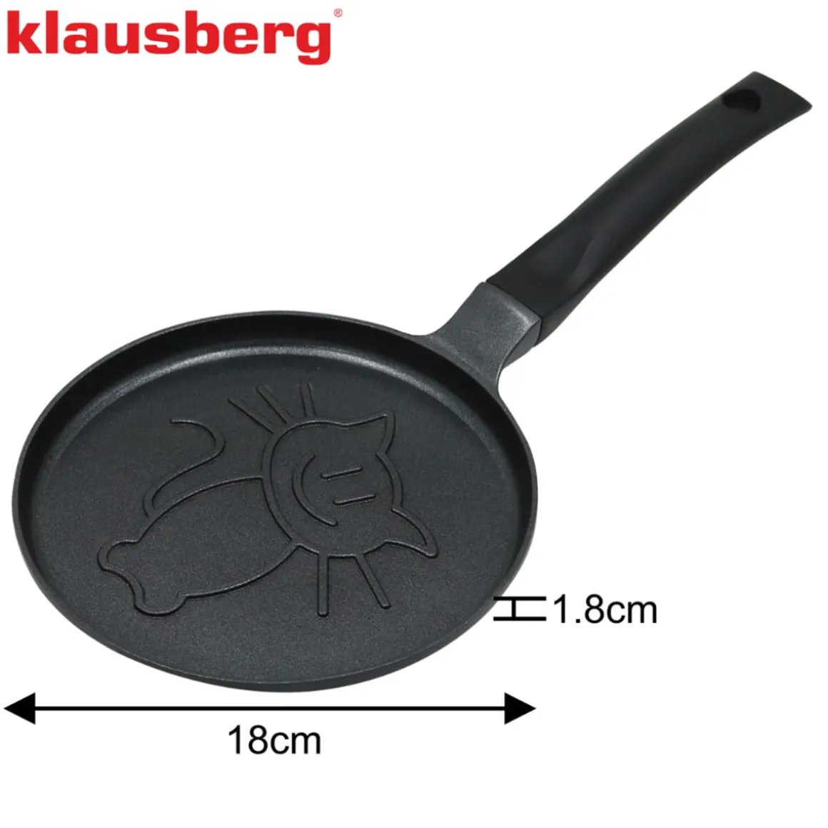 PATELNIA DO NALEŚNIKÓW Z KOTKIEM 18cm KLAUSBERG KB-7973