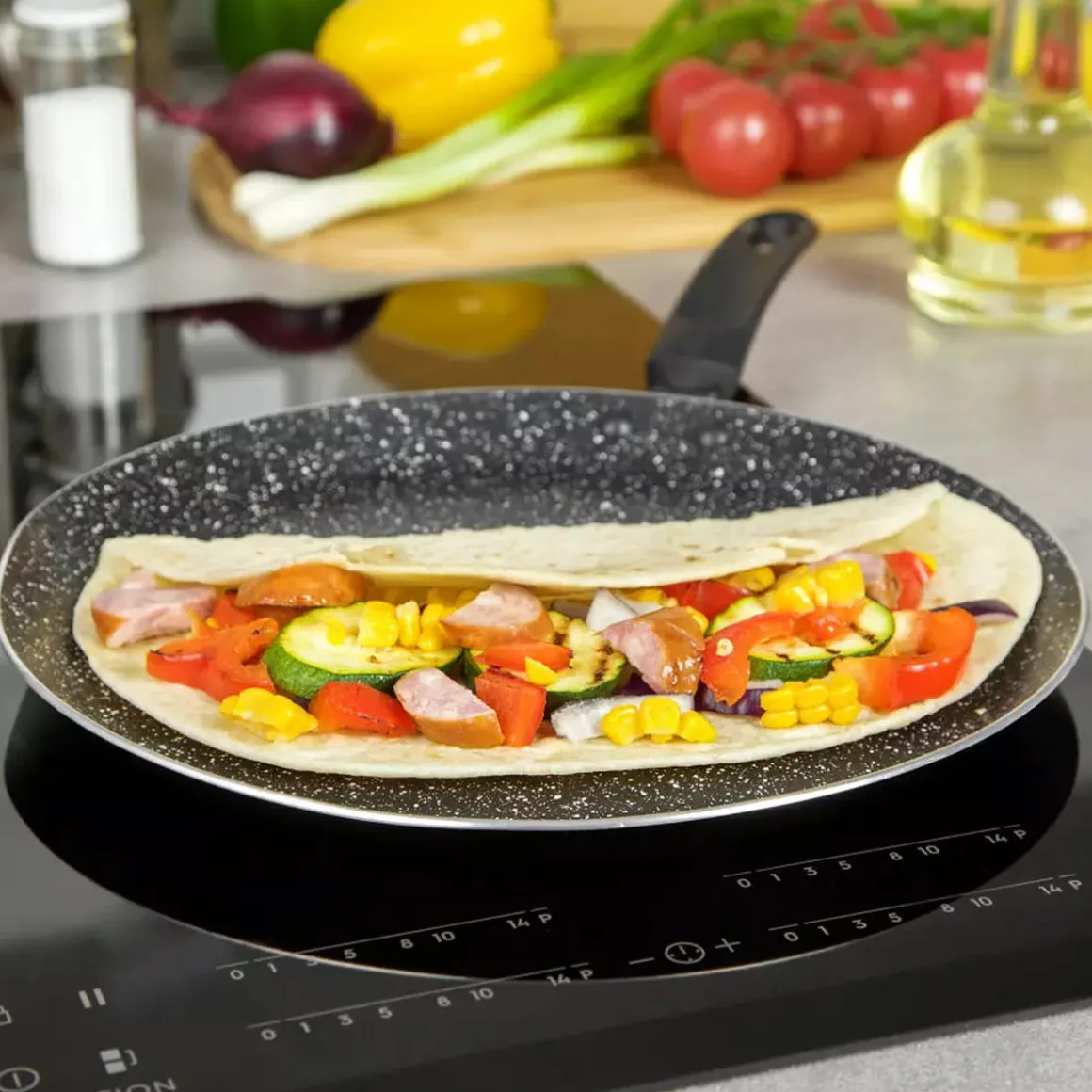 PATELNIA DO NALEŚNIKÓW Z POWŁOKĄ MARMUROWĄ KINGHOFF KH-1128 28cm