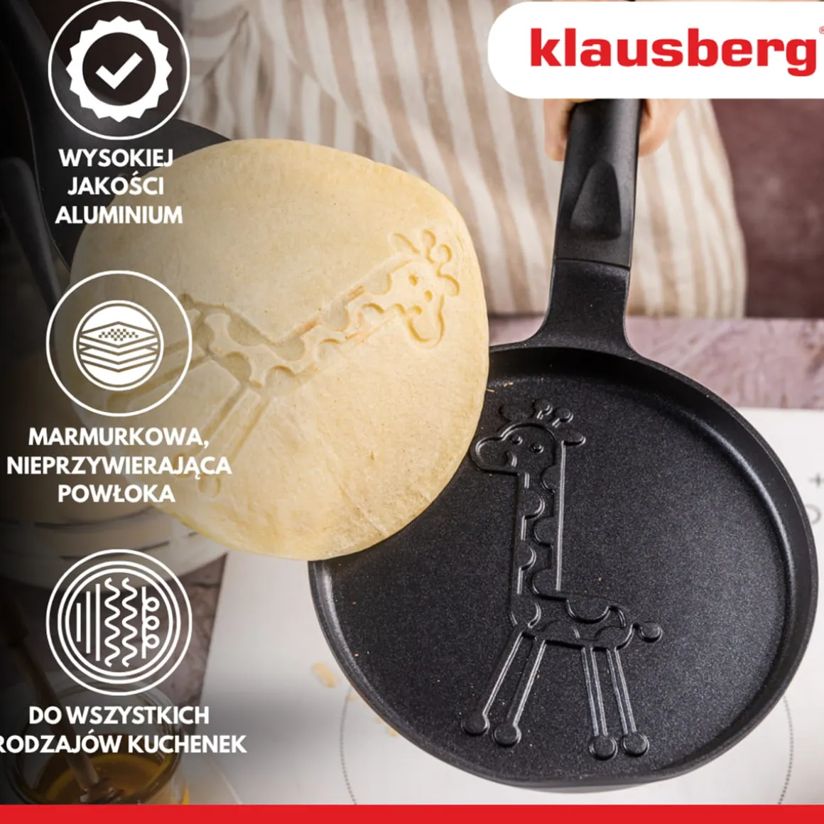 PATELNIA DO NALEŚNIKÓW Z ŻYRAFĄ 18cm KLAUSBERG KB-7975