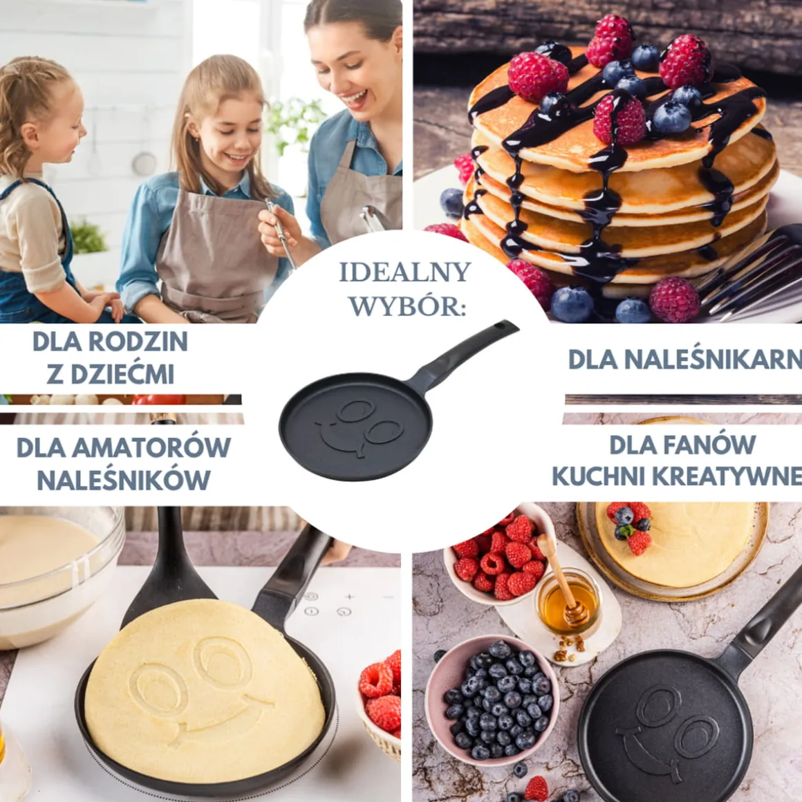 PATELNIA DO UŚMIECHNIĘTYCH NALEŚNIKÓW 18cm KLAUSBERG KB-7971