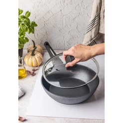 PATELNIA GŁĘBOKA MARMURKOWA Z POKRYWĄ KLAUSBERG 24cm KB-7691