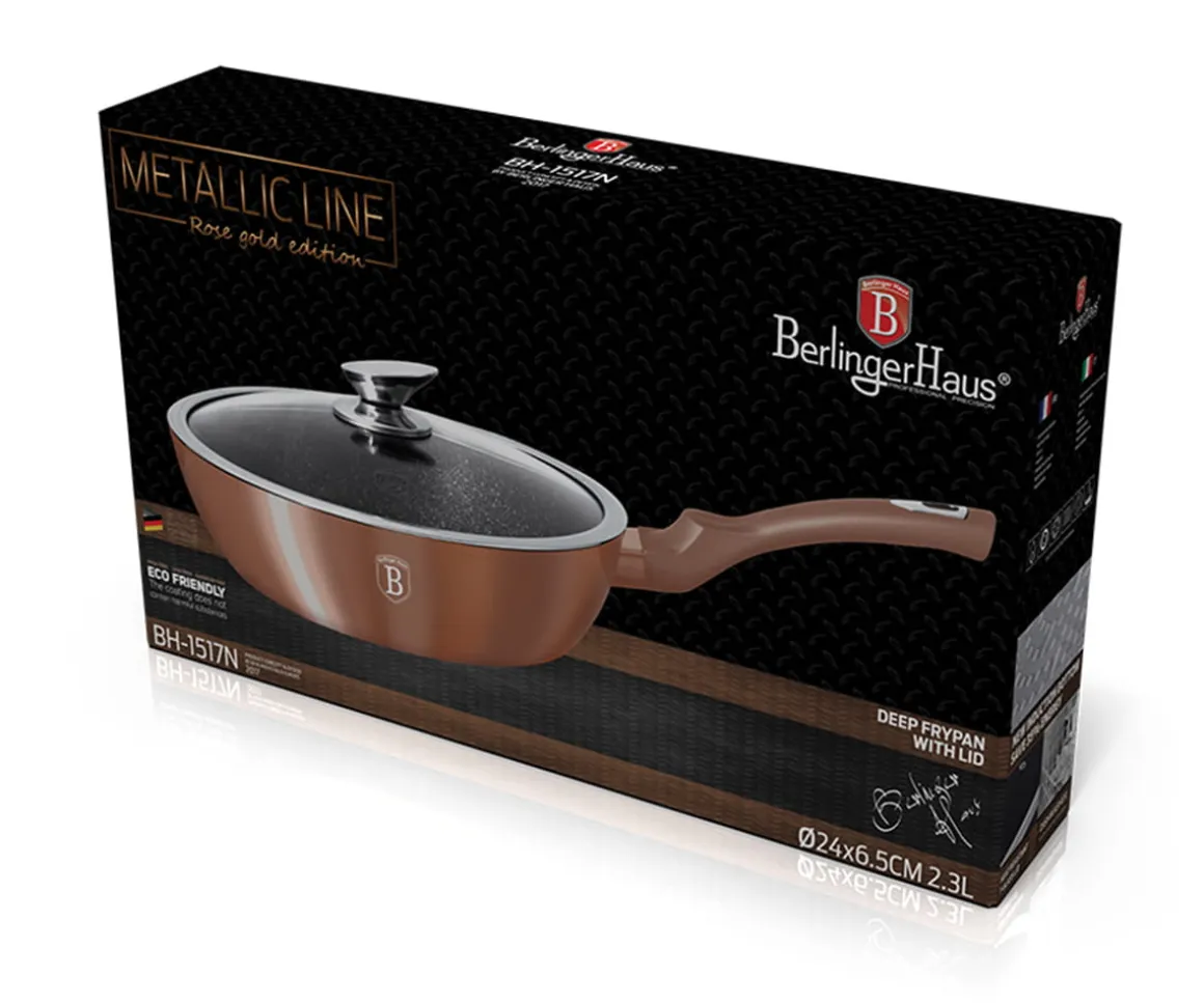 PATELNIA GRANITOWA 24cm BERLINGERHAUS ROSE GOLD BH-1517
