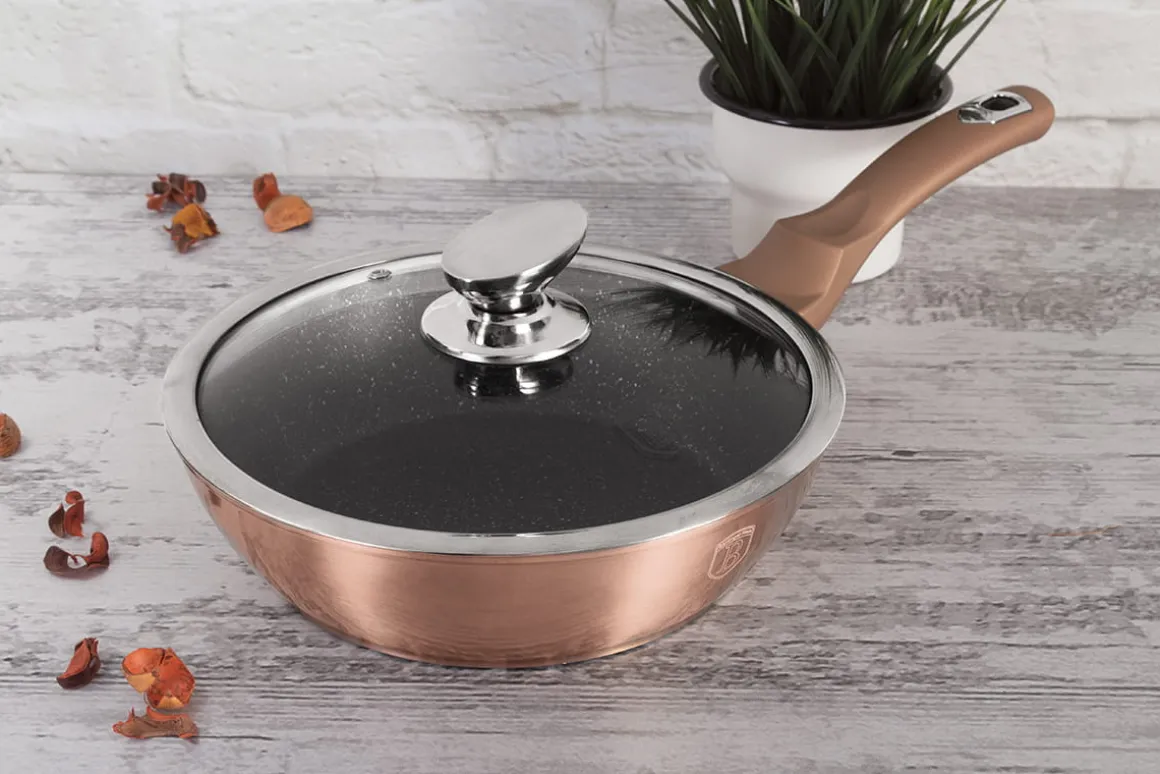 PATELNIA GRANITOWA 24cm BERLINGERHAUS ROSE GOLD BH-1517