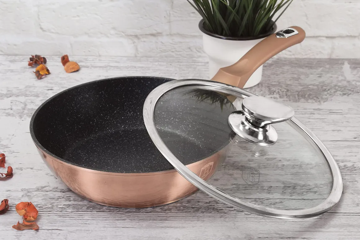 PATELNIA GRANITOWA 24cm BERLINGERHAUS ROSE GOLD BH-1517
