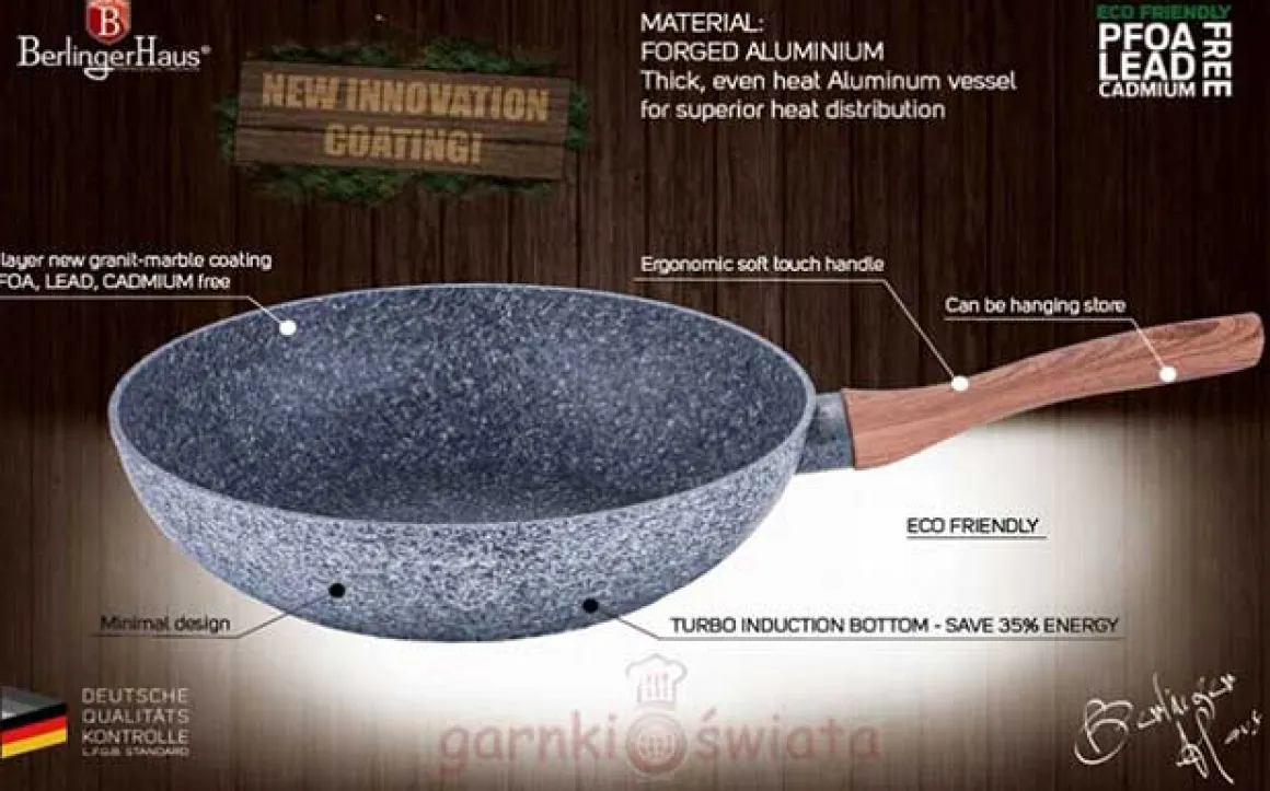 PATELNIA GRANITOWA 30cm BERLINGERHAUS FOREST LINE BH-1194