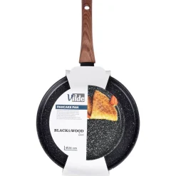 PATELNIA GRANITOWA 26 cm DO NALEŚNIKÓW BLACK&WOOD 199010