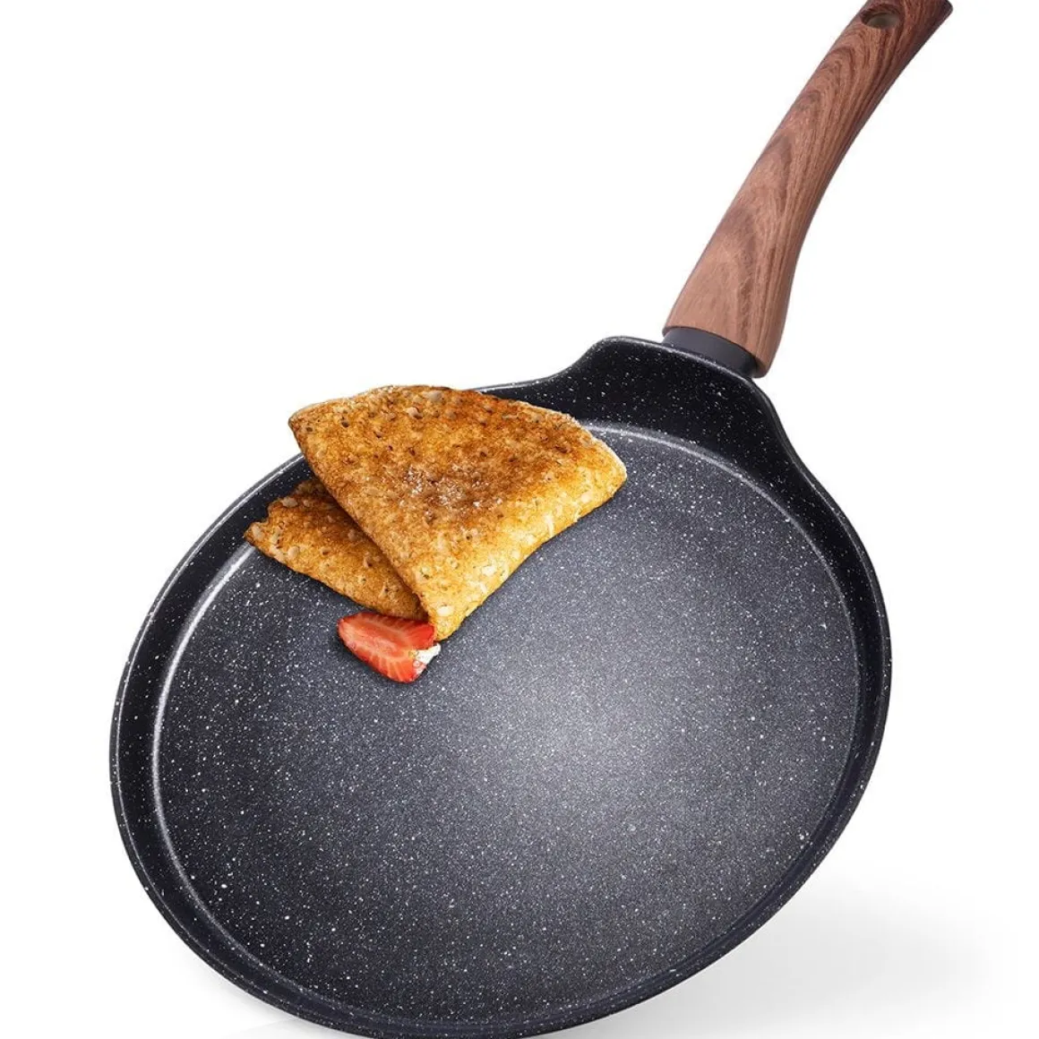 PATELNIA GRANITOWA 26 cm DO NALEŚNIKÓW BLACK&WOOD 199010