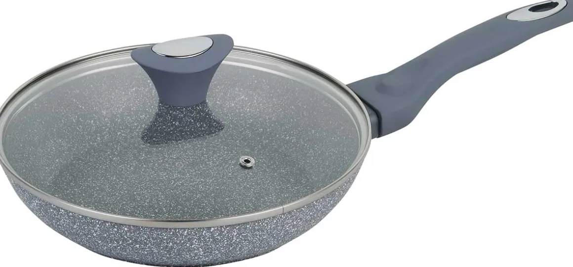 PATELNIA GRANITOWA 24cm KLAUSBERG KB-7316 Z POKRYWĄ