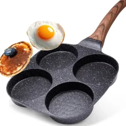 PATELNIA GRANITOWA DO JAJEK PLACUSZKÓW BURGERÓW BLACK&WOOD 199009