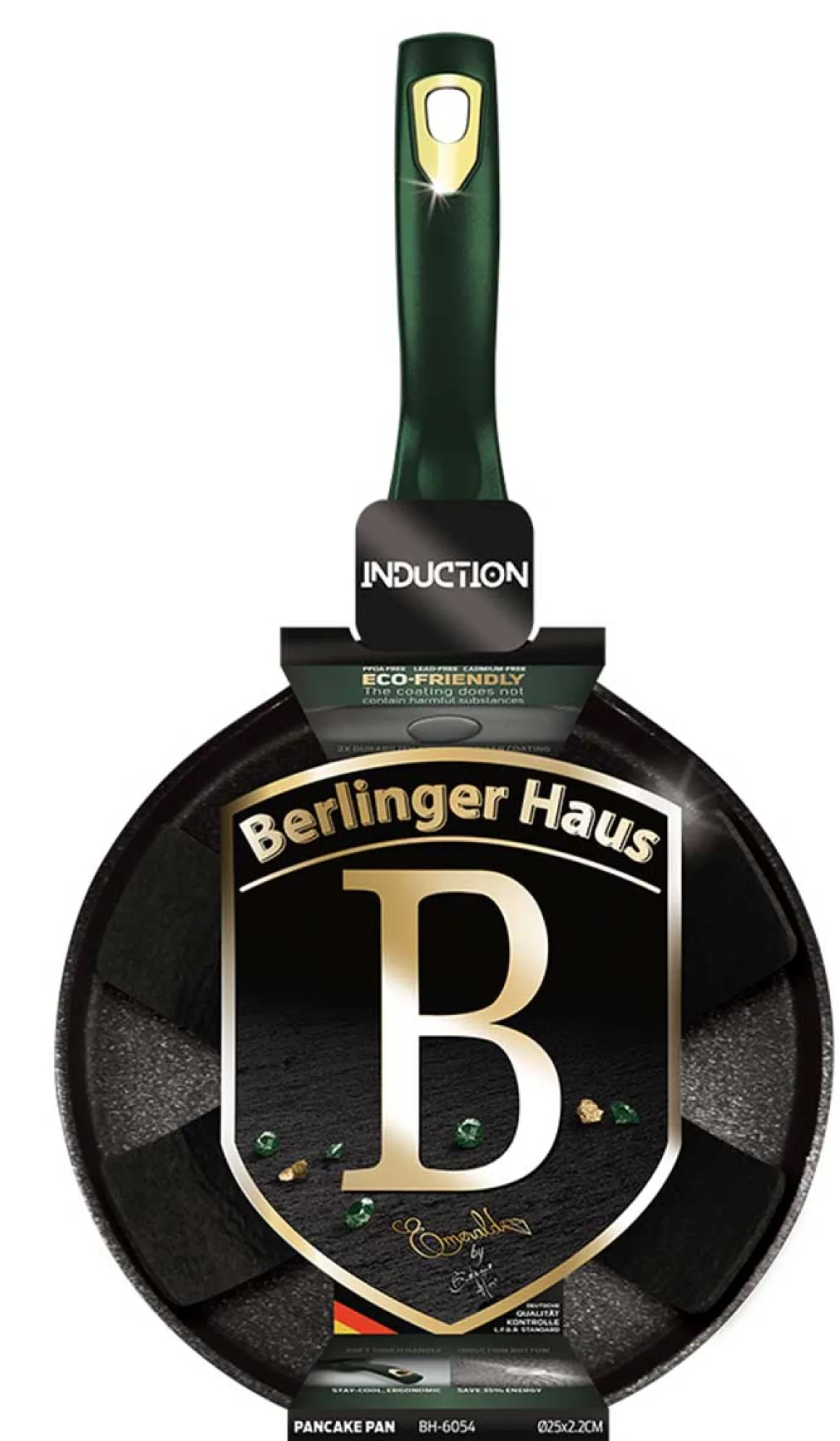 PATELNIA GRANITOWA DO NALEŚNIKÓW 25cm BERLINGERHAUS BH-6054 EMERALD