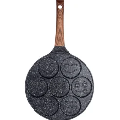 PATELNIA GRANITOWA DO 7 PLACUSZKÓW Z UŚMIESZKAMI BLACK&WOOD 199008
