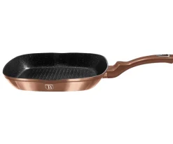 PATELNIA GRANITOWA GRILLOWA 28 cm BERLINGER HAUS BH-1889 ROSE GOLD