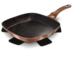 PATELNIA GRANITOWA GRILLOWA 28 cm BERLINGER HAUS BH-1889 ROSE GOLD