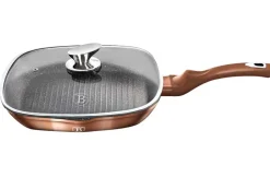 PATELNIA GRANITOWA GRILLOWA 28 cm BERLINGERHAUS ROSE GOLD BH-1610