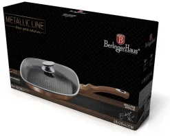 PATELNIA GRANITOWA GRILLOWA 28 cm BERLINGERHAUS ROSE GOLD BH-1610