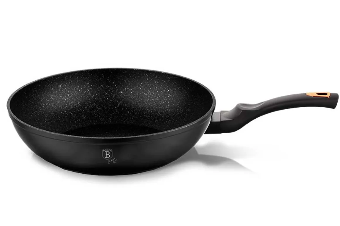 PATELNIA GRANITOWA WOK 28cm BERLINGERHAUS BLACK ROSE BH-1638