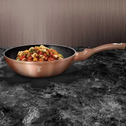 PATELNIA GRANITOWA WOK 28cm BERLINGERHAUS ROSE GOLD BH-1512