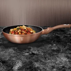 PATELNIA GRANITOWA WOK 28cm BERLINGERHAUS ROSE GOLD BH-1512