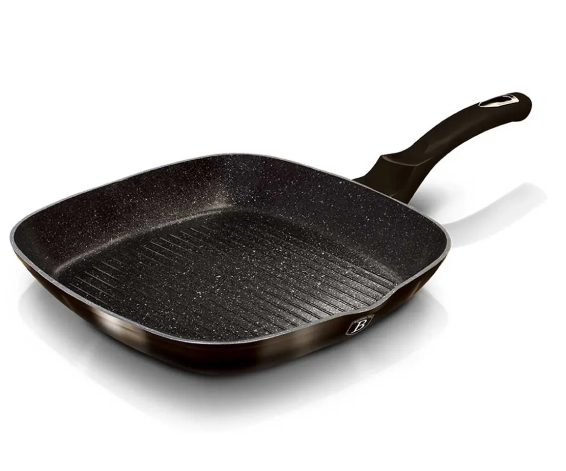 PATELNIA GRILLOWA 28cm BERLINGER HAUS BH-6611 SHINY BLACK
