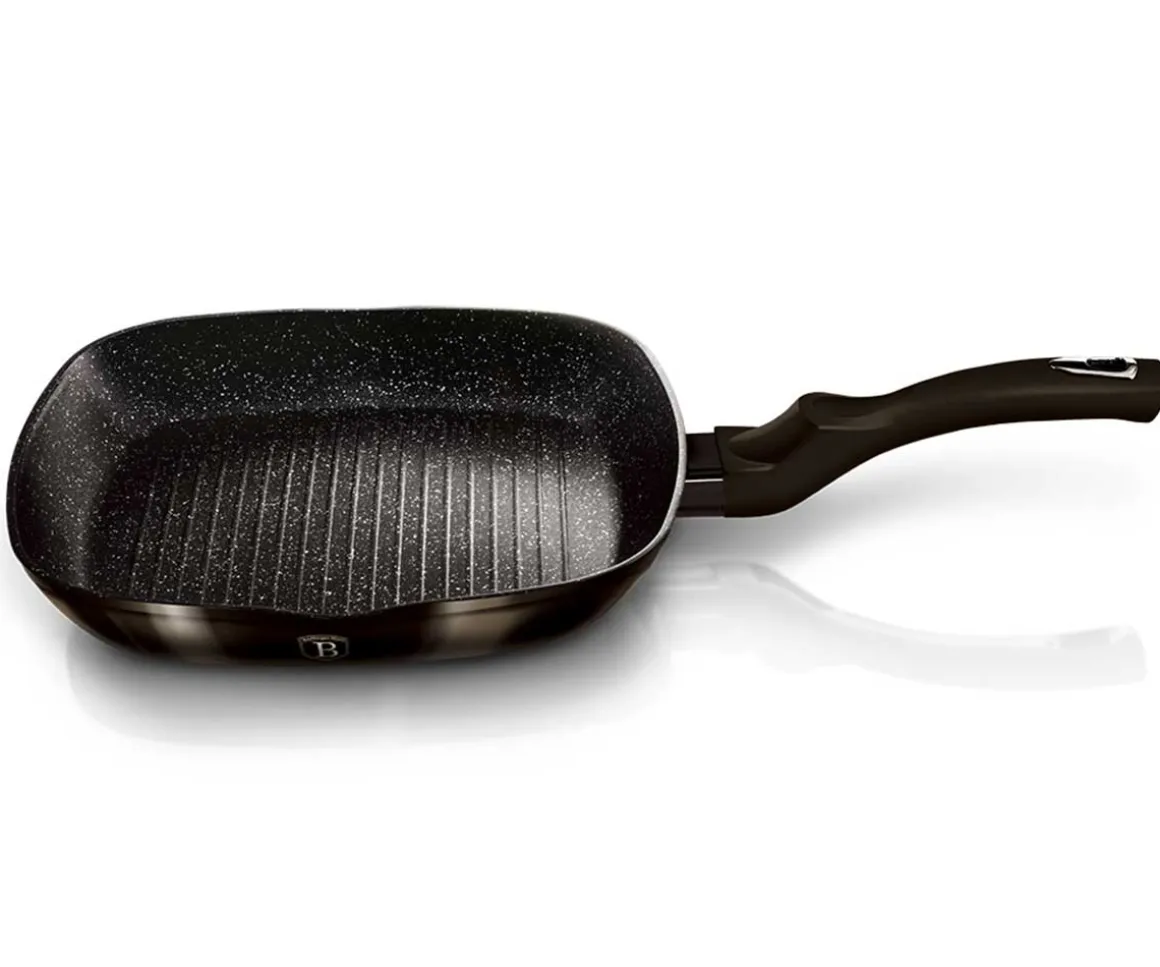 PATELNIA GRILLOWA 28cm BERLINGER HAUS BH-6611 SHINY BLACK