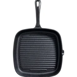 PATELNIA GRILLOWA ŻELIWNA 24cm Z SILIKONOWĄ NAKŁADKĄ CAST LINE 199044