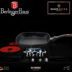 PATELNIA GRILLOWA GRANITOWA 28cm BERLINGERHAUS BLACK ROSE BH-1636