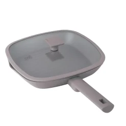 PATELNIA GRILLOWA TYTANOWA 28cm BERLINGER HAUS BH-8097 TAUPE