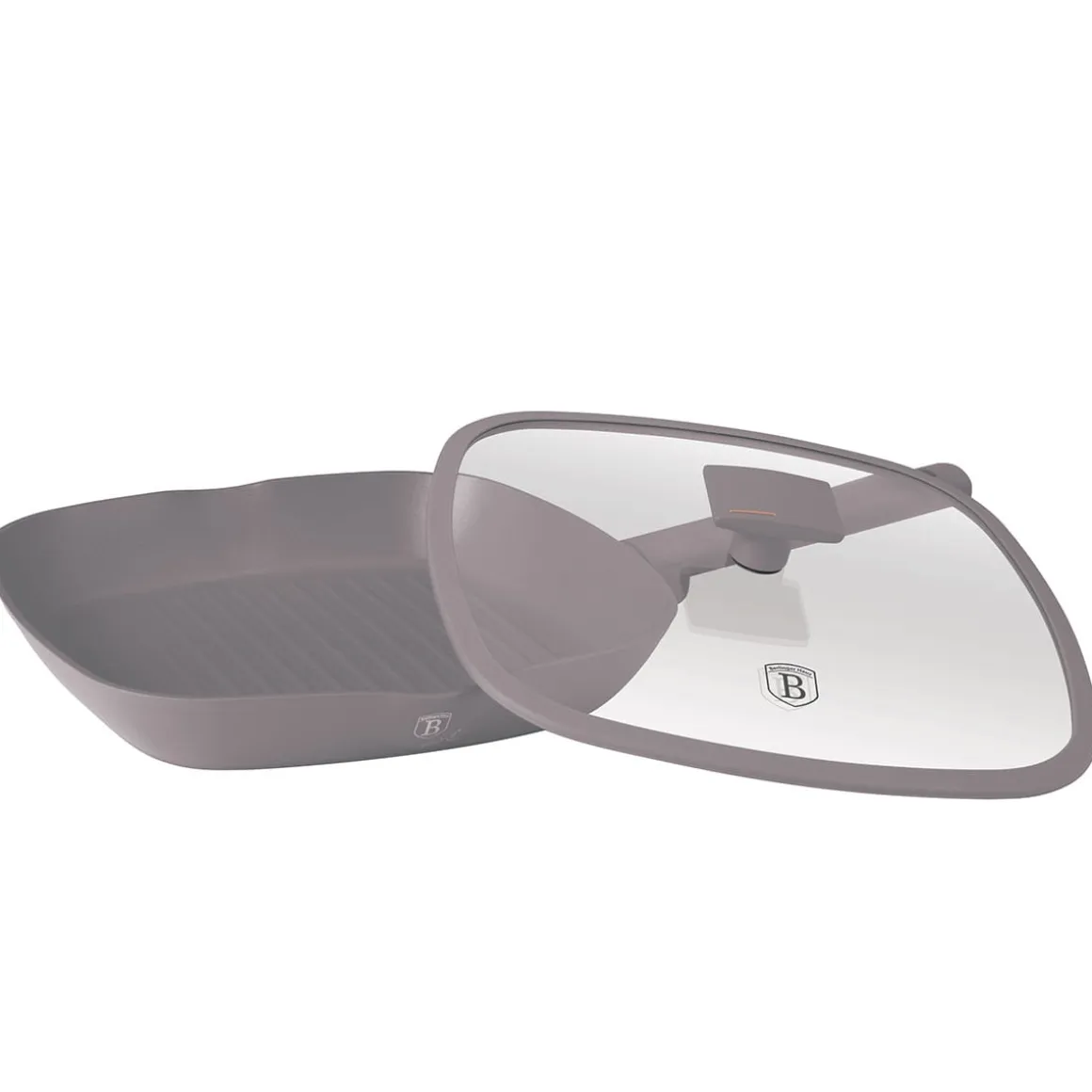 PATELNIA GRILLOWA TYTANOWA 28cm BERLINGER HAUS BH-8097 TAUPE