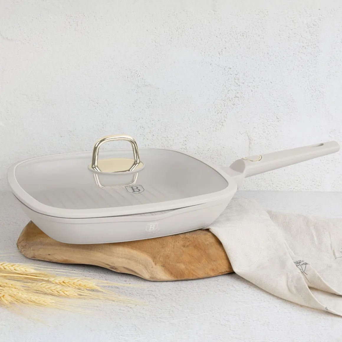 PATELNIA GRILLOWA TYTANOWA 28cm BERLINGER HAUS BH-8067 SAHARA