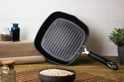 PATELNIA GRILLOWA TYTANOWA 28cm BERLINGERHAUS BH-6130 BLACK PROFESSIONAL