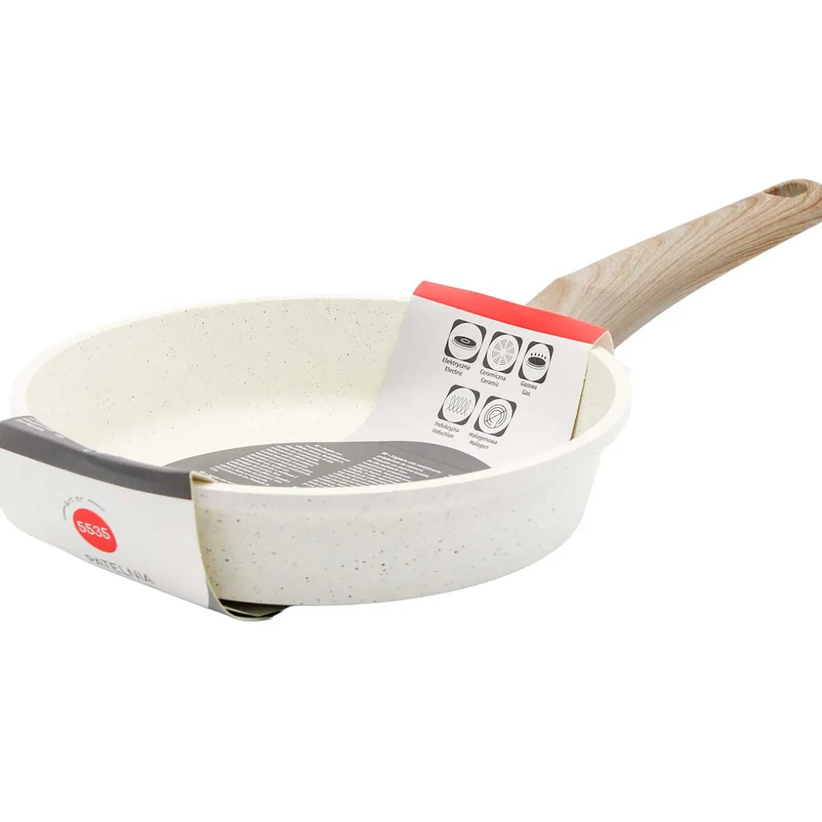 PATELNIA MARMURKOWA 24cm GŁĘBOKA 5536