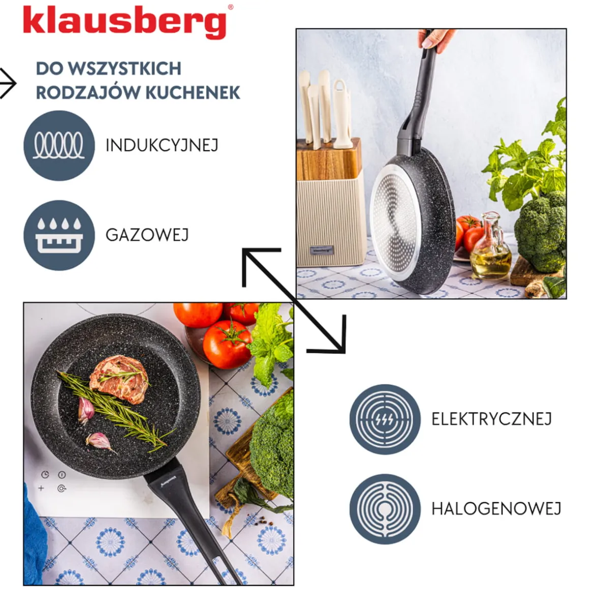 PATELNIA MARMURKOWA KLAUSBERG 24cm KB-7988