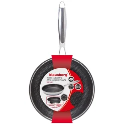 PATELNIA STALOWA 20cm Z POWŁOKĄ PLASTER MIODU KLAUSEBRG KB-9021