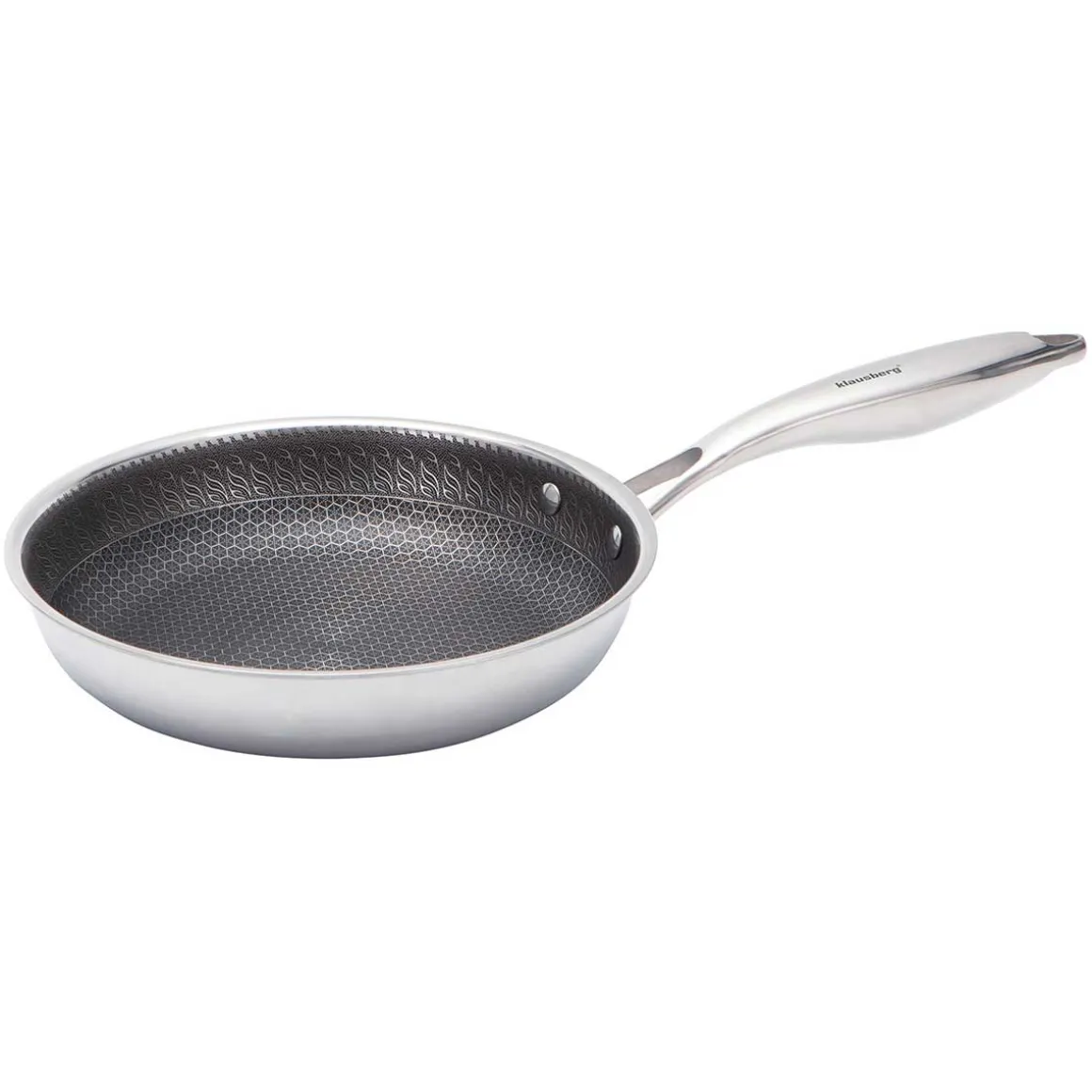 PATELNIA STALOWA 20cm Z POWŁOKĄ PLASTER MIODU KLAUSEBRG KB-9021