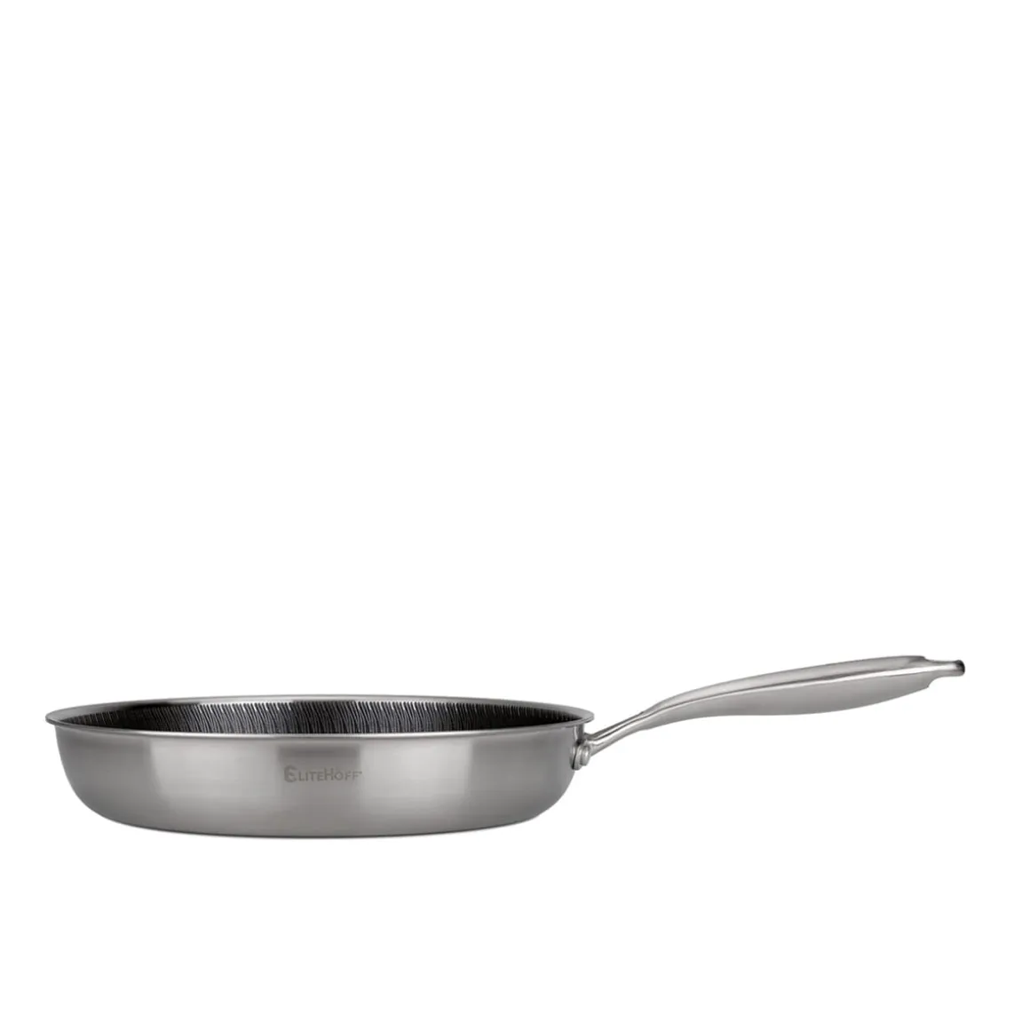 PATELNIA STALOWA 30cm Z POWŁOKĄ PLASTER MIODU E-7550