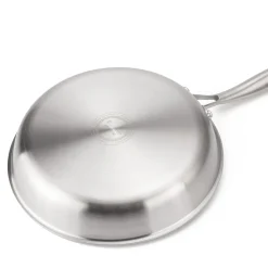 PATELNIA STALOWA 28cm Z POWŁOKĄ PLASTER MIODU E-7549