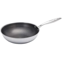 PATELNIA STALOWA WOK 28cm Z POWŁOKĄ PLASTER MIODU KLAUSEBRG KB-9024