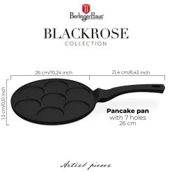PATELNIA TYTANOWA 26cm DO PLACUSZKÓW BERLINGER HAUS BH-7793 BLACK ROSE