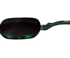 PATELNIA TYTANOWA GRILLOWA BERLINGER HAUS 28cm BH-6050 EMERALD