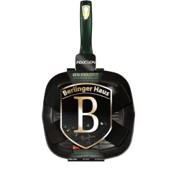 PATELNIA TYTANOWA GRILLOWA BERLINGER HAUS 28cm BH-6050 EMERALD