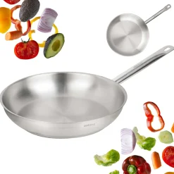 PATELNIA ZE STALI NIERDZEWNEJ 21CT 28cm KINGHOFF KH-2020 GASTRO