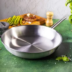 PATELNIA ZE STALI NIERDZEWNEJ 21CT 28cm KINGHOFF KH-2020 GASTRO